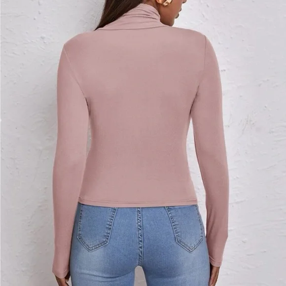 Boho casual high neck fitted top - Picture 12 of 15